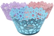 Wholesale - BASKET,5''H FLOWER DIECUT 3 ASSTD, UPC: 810002202223
